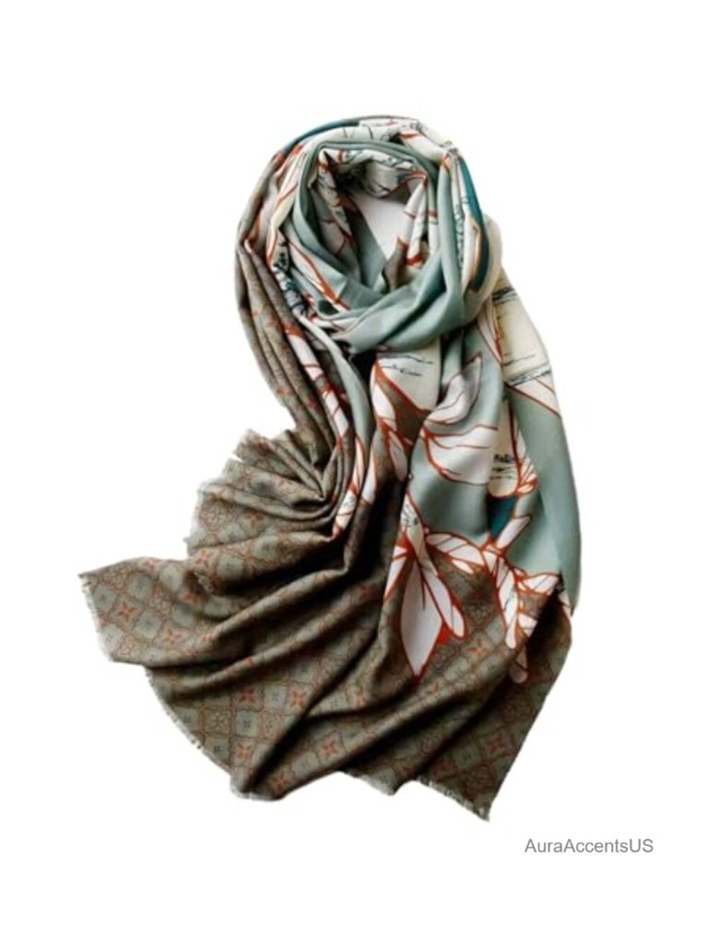 100% Merino Wool Pashmina Shawl Lightweight Travel Wrap Evening Scarf